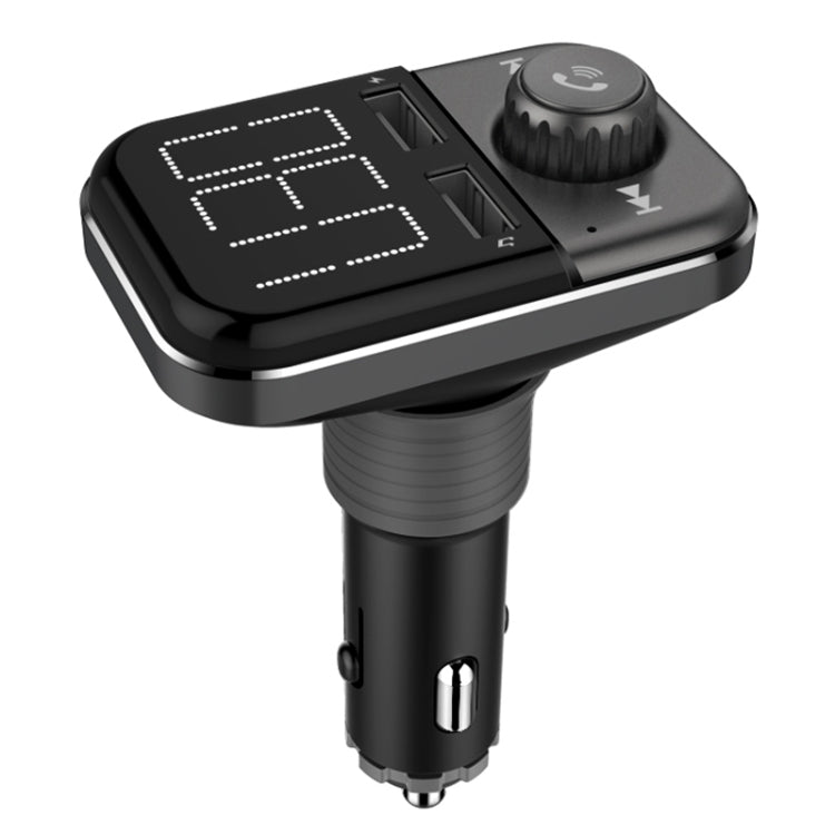 BT72 Dual USB Charging Smart Bluetooth FM Transmitter MP3 Music Player Car Kit with 1.5 inch White Display Screen, Support Bluetooth Call, TF Card & U Disk - Bluetooth Car Kits by PMC Jewellery | Online Shopping South Africa | PMC Jewellery | Buy Now Pay Later Mobicred