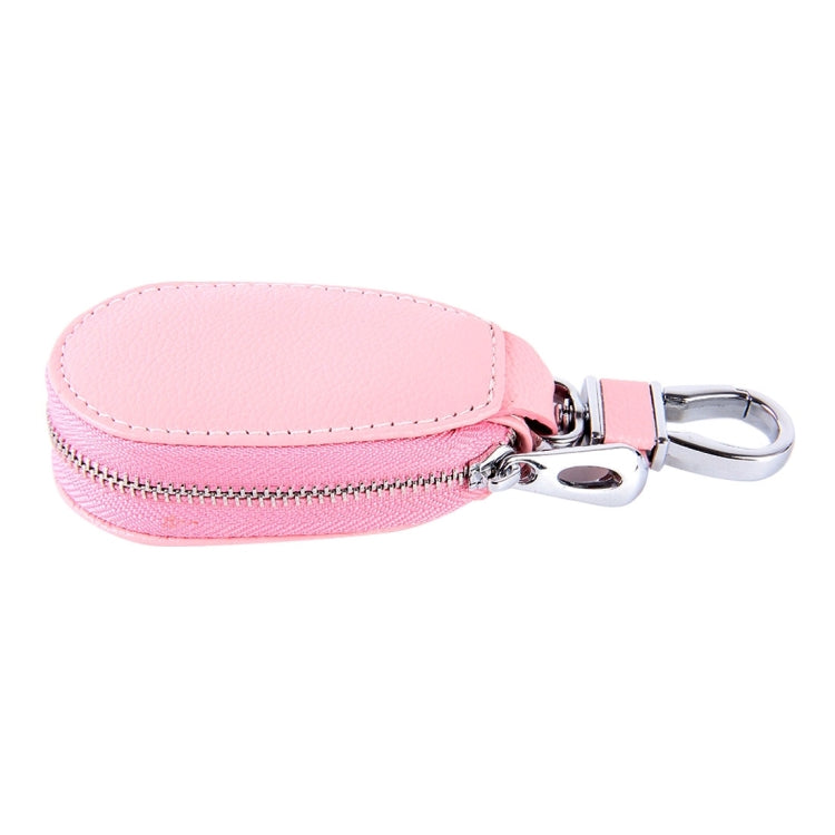 Universal Leather Crocodile Texture Waist Hanging Zipper Wallets Key Holder Bag (No Include Key)(Pink) - Car Key Cases by PMC TechLife | Online Shopping South Africa | PMC TechLife | Buy Now Pay Later Mobicred