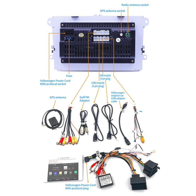 9093 HD 9 inch Car Android 8.1 Radio Receiver MP5 Player for Volkswagen, Support FM & Bluetooth & TF Card & GPS & WiFi with Decoding - Car MP3 & MP4 & MP5 by PMC Jewellery | Online Shopping South Africa | PMC Jewellery | Buy Now Pay Later Mobicred