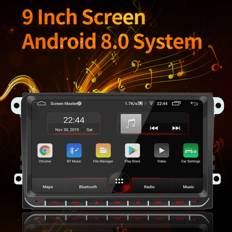 9093 HD 9 inch Car Android 8.1 Radio Receiver MP5 Player for Volkswagen, Support FM & Bluetooth & TF Card & GPS & WiFi with Decoding - Car MP3 & MP4 & MP5 by PMC Jewellery | Online Shopping South Africa | PMC Jewellery | Buy Now Pay Later Mobicred