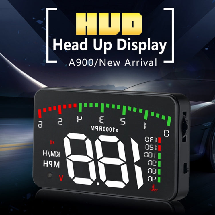 A900 OBD2 3.5 inch Vehicle-mounted Head Up Display Security System, Support Car Speed / Engine Revolving Speed Display / Water Temperature / Voltage / Driving Mileage - Head Up Display System by PMC Jewellery | Online Shopping South Africa | PMC Jewellery | Buy Now Pay Later Mobicred