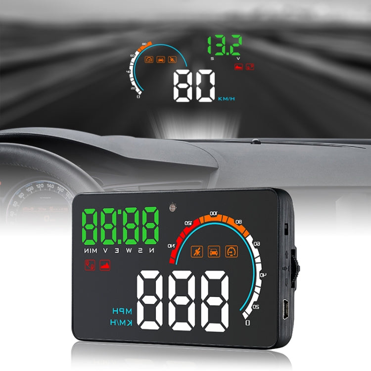 Q5 GPS 4 inch Vehicle-mounted Head Up Display Security System, Support Running Speed & Direction & Distance / Driving Kilometres / - Head Up Display System by PMC Jewellery | Online Shopping South Africa | PMC Jewellery | Buy Now Pay Later Mobicred