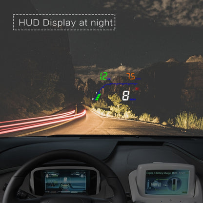 T100 OBD2 4 inch Vehicle-mounted Head Up Display Security System, Support Car Speed / Engine Revolving Speed Display / Instantaneous Fuel Consumption / Detection and Elimination Fault Code - Head Up Display System by PMC Jewellery | Online Shopping South Africa | PMC Jewellery | Buy Now Pay Later Mobicred