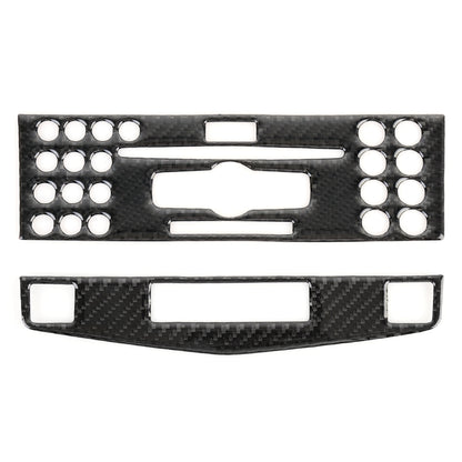 2 PCS Car CD Adjustment Frame Carbon Fiber Decorative Sticker for Mercedes-Benz W204, Right Driving - Car Interior Mouldings by PMC Jewellery | Online Shopping South Africa | PMC Jewellery | Buy Now Pay Later Mobicred