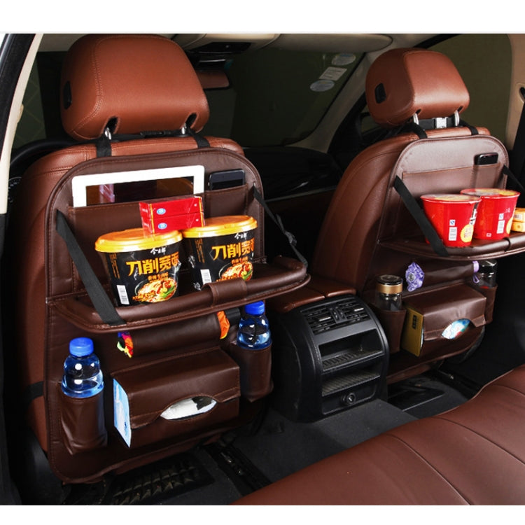 Multifunction Car Seat Pockets Folding Storage Bag (Coffee) - Stowing Tidying by PMC TechLife | Online Shopping South Africa | PMC TechLife | Buy Now Pay Later Mobicred