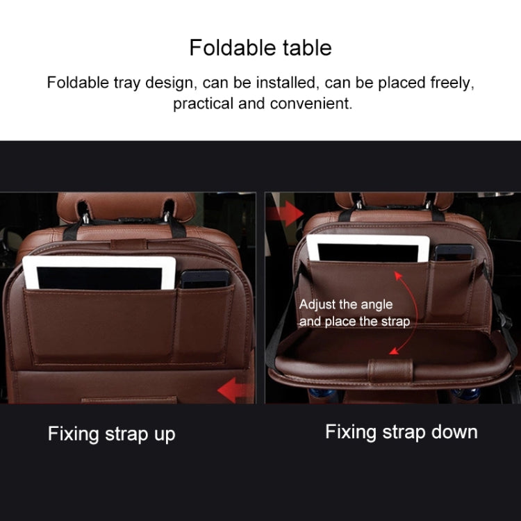 Multifunction Car Seat Pockets Folding Storage Bag (Brown) - Stowing Tidying by PMC TechLife | Online Shopping South Africa | PMC TechLife | Buy Now Pay Later Mobicred