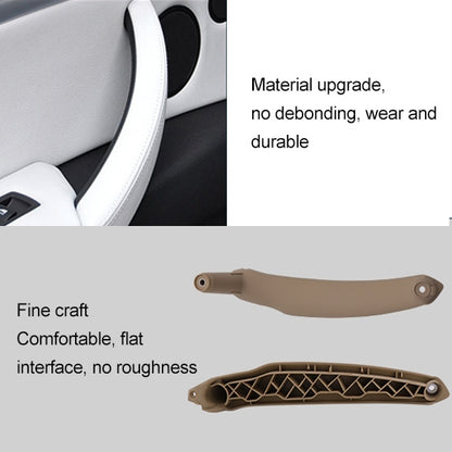 Car Interior Left Handle Inner Door Armrest Panel Pull 51416969401 for BMW X5 / X6, Left Drive(Beige) - Door Handles by PMC Jewellery | Online Shopping South Africa | PMC Jewellery