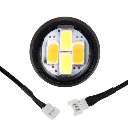 10 PCS 20W 4 LEDs SMD 5630 White Light + Yellow Light Daytime Running Light Turn Light Eagle Eye Light, DC 12V, Cable Length: 90cm - Eagle Eye Lamps by PMC Jewellery | Online Shopping South Africa | PMC Jewellery | Buy Now Pay Later Mobicred