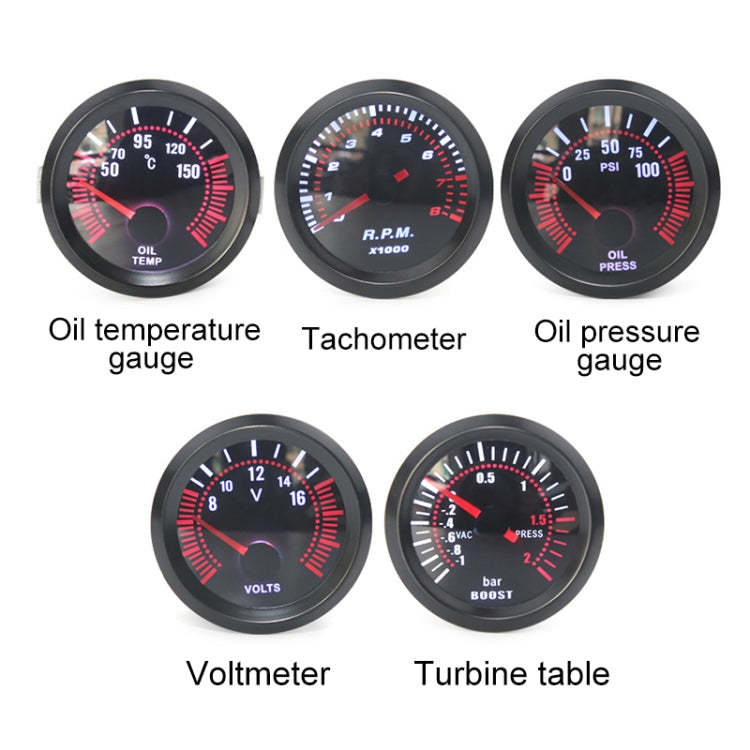 52mm 12V Universal Car Modified Oil Temperature Gauge - Clocks & Car Meters by PMC Jewellery | Online Shopping South Africa | PMC Jewellery | Buy Now Pay Later Mobicred