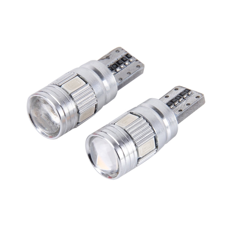 2PCS T10 3W 6 SMD 5630 LED Error-Free Canbus Car Clearance Lights Lamp, DC 12V(Green Light) - Clearance Lights by PMC Jewellery | Online Shopping South Africa | PMC Jewellery | Buy Now Pay Later Mobicred