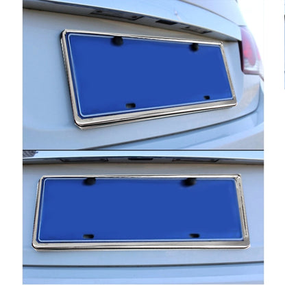 2 PCS  Stainless Steel License Plate Frame Car License Plate Frame Holder - License Plate Covers & Frames by PMC Jewellery | Online Shopping South Africa | PMC Jewellery | Buy Now Pay Later Mobicred