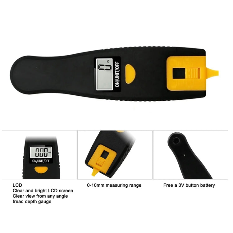 CEDAR 8609 LCD Display Screen Digital Tire Gauge, Pressure Range: 0-150PSI - Tire Pressure Gauges by PMC Jewellery | Online Shopping South Africa | PMC Jewellery | Buy Now Pay Later Mobicred