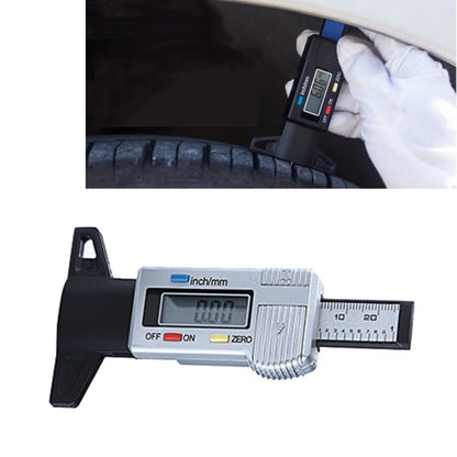 0-25mm Electronic Digital Tread Plan Refinding Rounds Refinding Outcome Exists Tread Tablets Type Gauge Depth Vernier Caliper Measuring Tools(Silver) - Electronic Test by PMC Jewellery | Online Shopping South Africa | PMC Jewellery | Buy Now Pay Later Mobicred