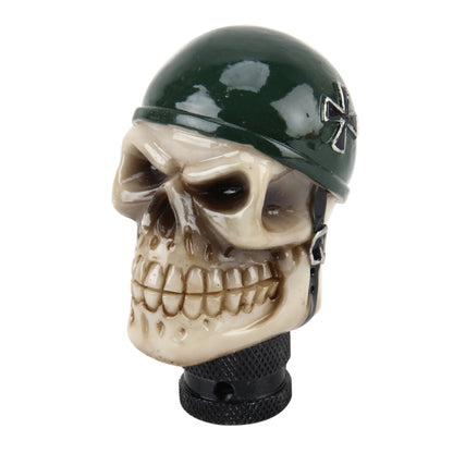 Universal Skull With A Hat Shape Car Gear Shift Knob Modified Car Gear Shift Knob Auto Transmission Shift Lever Knob Resin Gear Knobs - Shift Knob by PMC Jewellery | Online Shopping South Africa | PMC Jewellery | Buy Now Pay Later Mobicred