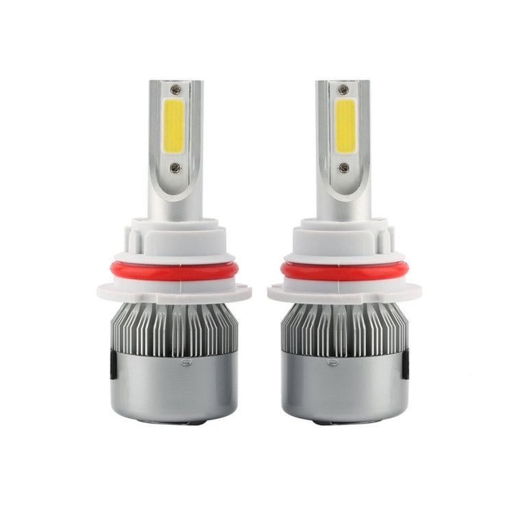 2pcs 9004 18W 1800LM 6000K Waterproof IP68 Car Auto LED Headlight with 2 COB LED Lamps, DC 9-36V(White Light) - LED Headlamps by PMC Jewellery | Online Shopping South Africa | PMC Jewellery | Buy Now Pay Later Mobicred