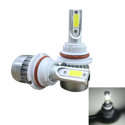 2pcs 9007 18W 1800LM 6000K Waterproof IP68 Car Auto LED Headlight with 2 COB LED Lamps, DC 9-36V(White Light) - LED Headlamps by PMC Jewellery | Online Shopping South Africa | PMC Jewellery | Buy Now Pay Later Mobicred