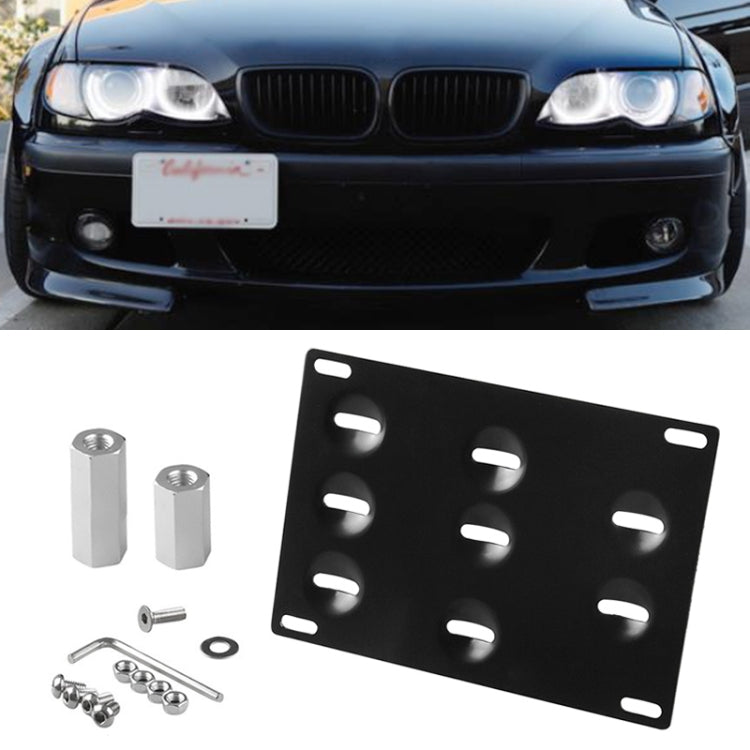 Car Front Bumper Tow Hook License Plate Mounting Bracket Holder for Mitsubishi Lancer-ex - License Plate Covers & Frames by PMC Jewellery | Online Shopping South Africa | PMC Jewellery | Buy Now Pay Later Mobicred