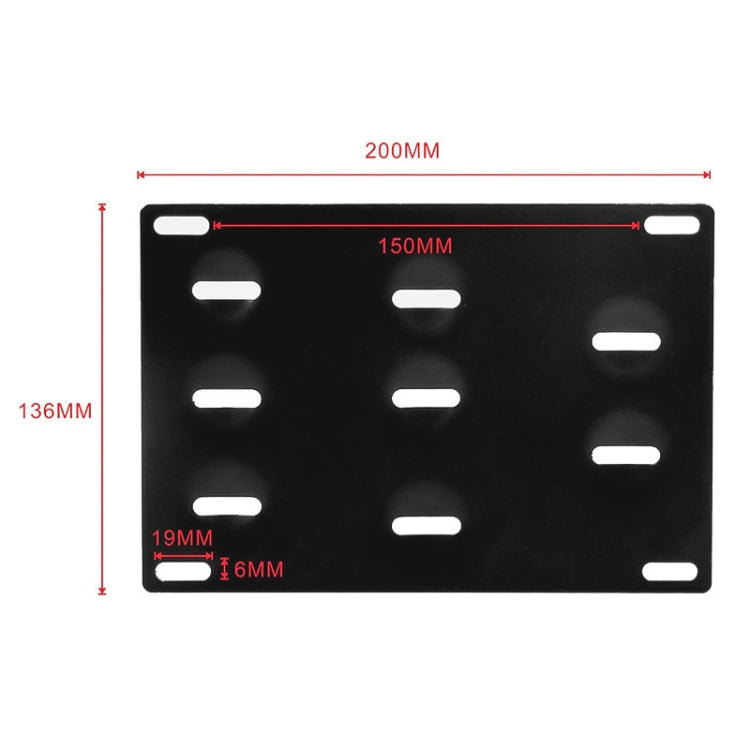 Car Front Bumper Tow Hook License Plate Mounting Bracket Holder for Mitsubishi Lancer-ex - License Plate Covers & Frames by PMC Jewellery | Online Shopping South Africa | PMC Jewellery | Buy Now Pay Later Mobicred