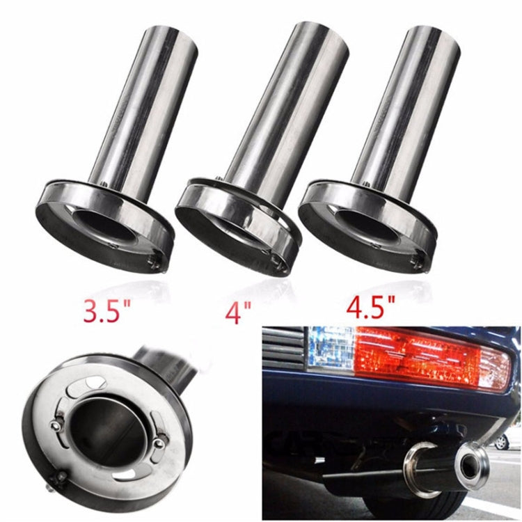 4.5 inch Universal Car 304 Stainless Steel Exhaust Pipe Muffler Unadjustable Tail Muffler Tip - Exhaust Pipes by PMC Jewellery | Online Shopping South Africa | PMC Jewellery | Buy Now Pay Later Mobicred