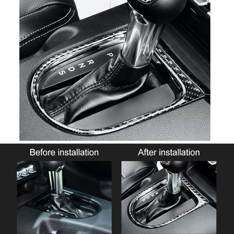 2 PCS Car Gear Shift Outer Ring Decorative Sticker for Ford Mustang 2015-2020 - Car Interior Mouldings by PMC TechLife | Online Shopping South Africa | PMC TechLife | Buy Now Pay Later Mobicred
