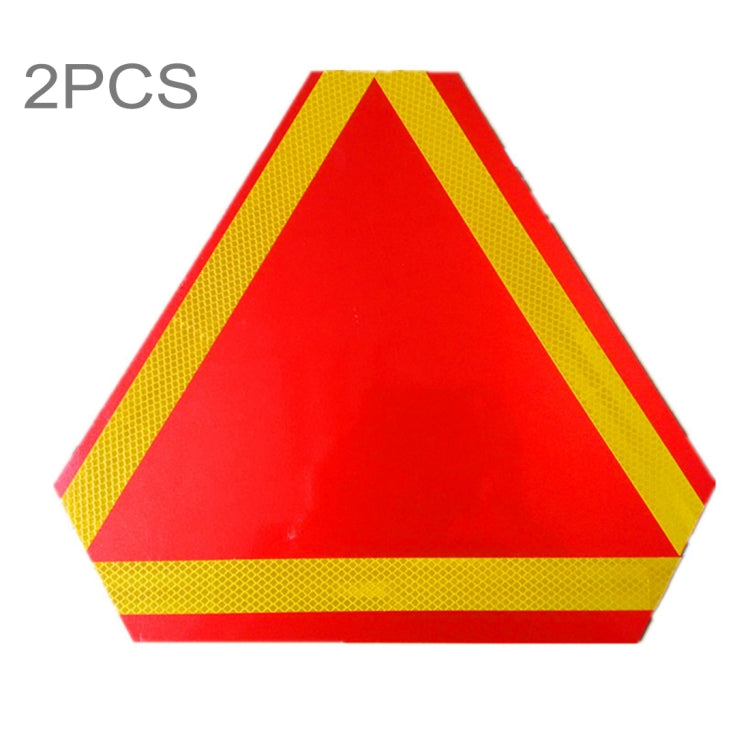 2 PCS Rear Truck Trailer Triangle Reflector Safty Warning Aluminum Board, Thickness: 1mm - Reflective Material by PMC Jewellery | Online Shopping South Africa | PMC Jewellery | Buy Now Pay Later Mobicred