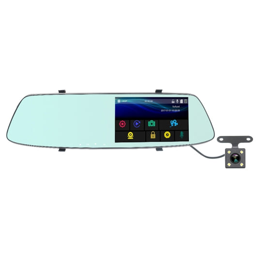 G705 5 inch LCD Touch Screen Rear View Mirror Car Recorder with Separate Camera, 170 Degree Wide Angle Viewing, Support Loop Video / Motion Detection / G-Sensor / TF Card - Car DVRs by PMC Jewellery | Online Shopping South Africa | PMC Jewellery | Buy Now Pay Later Mobicred