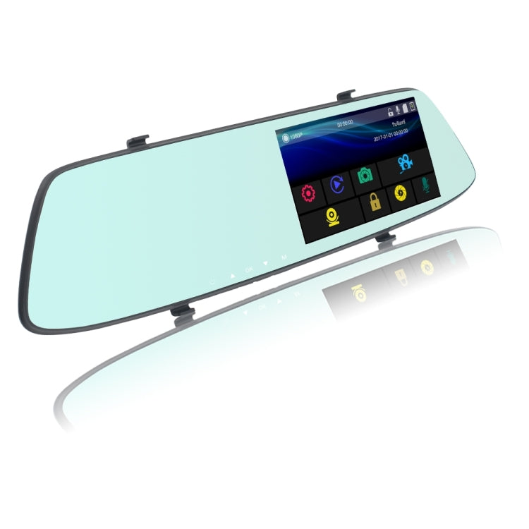 G705 5 inch LCD Touch Screen Rear View Mirror Car Recorder with Separate Camera, 170 Degree Wide Angle Viewing, Support Loop Video / Motion Detection / G-Sensor / TF Card - Car DVRs by PMC Jewellery | Online Shopping South Africa | PMC Jewellery | Buy Now Pay Later Mobicred