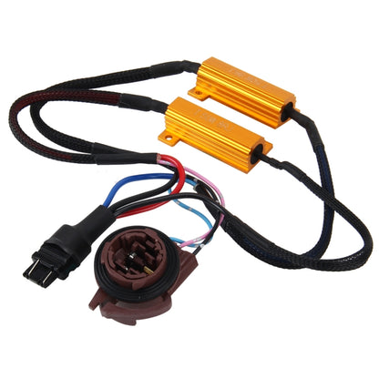 2 PCS 3157 Car Canbus Error Canceller Decoder Load Resistor LED 50W 8 Ohm No Blinking Decoder Heat Resistance Aluminum Case Heat Sink High Power Metal Shell Resistance - Headlight Ballast by PMC Jewellery | Online Shopping South Africa | PMC Jewellery | Buy Now Pay Later Mobicred