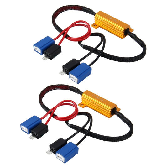 2 PCS H1 / H3 Car Canbus Error Canceller Decoder Load Resistor LED 50W 8 Ohm No Blinking Decoder Heat Resistance Aluminum Case Heat Sink High Power Metal Shell Resistance - Headlight Ballast by PMC Jewellery | Online Shopping South Africa | PMC Jewellery | Buy Now Pay Later Mobicred