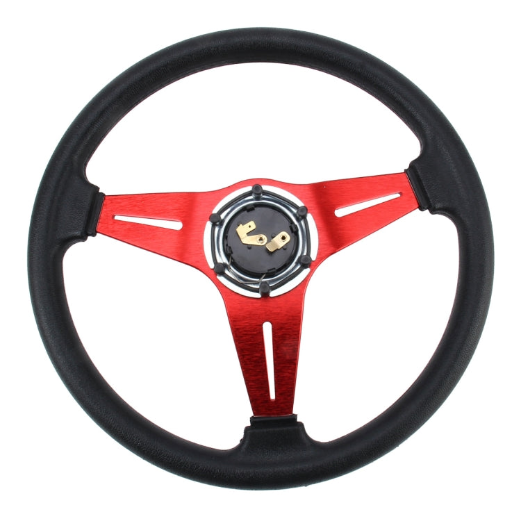 35cm PU Racing Sport Hand Wheel Car Modified Steering Wheel(Red) - Steering Wheel Accessories by PMC Jewellery | Online Shopping South Africa | PMC Jewellery | Buy Now Pay Later Mobicred