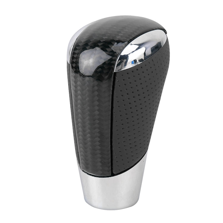 Universal Carbon Fiber Texture Leather Hole Pattern Car Gear Shift Knob Modified Shifter Lever Knob - Shift Knob by PMC Jewellery | Online Shopping South Africa | PMC Jewellery | Buy Now Pay Later Mobicred