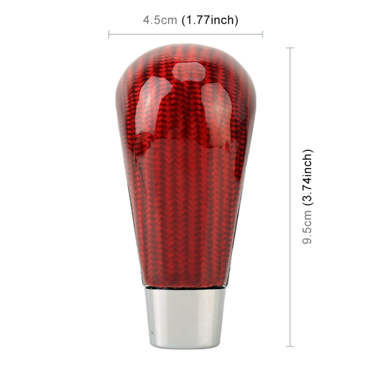 Universal Carbon Fiber Texture Leather Hole Pattern Car Gear Shift Knob Modified Shifter Lever Knob - Shift Knob by PMC TechLife | Online Shopping South Africa | PMC TechLife | Buy Now Pay Later Mobicred
