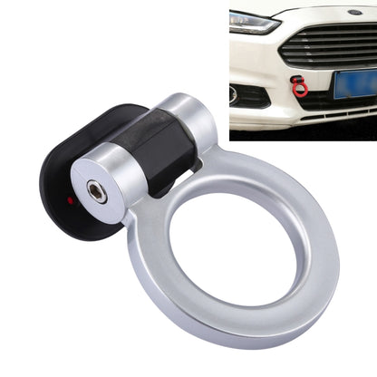 Car Truck Bumper Round Tow Hook Ring Adhesive Decal Sticker Exterior Decoration (Silver) - Towing Bars by PMC Jewellery | Online Shopping South Africa | PMC Jewellery | Buy Now Pay Later Mobicred