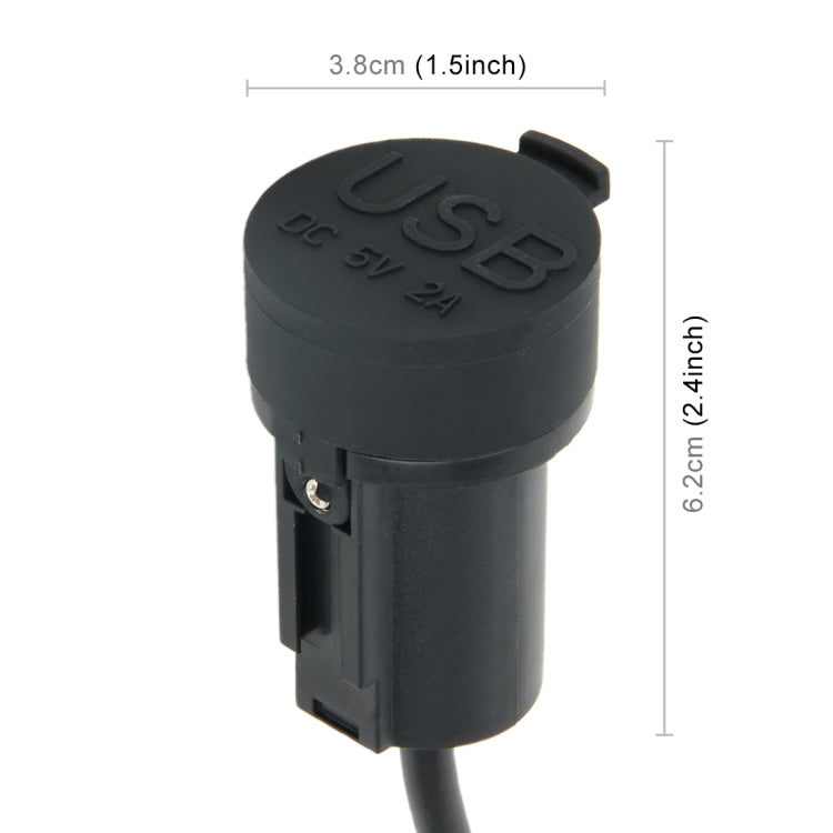 5V Waterproof Motorcycle SAE to USB Cable Adapter Dual Port Power Socket Adapter, for Smart Phones, Tablets, GPS - Battery Charger by PMC Jewellery | Online Shopping South Africa | PMC Jewellery | Buy Now Pay Later Mobicred