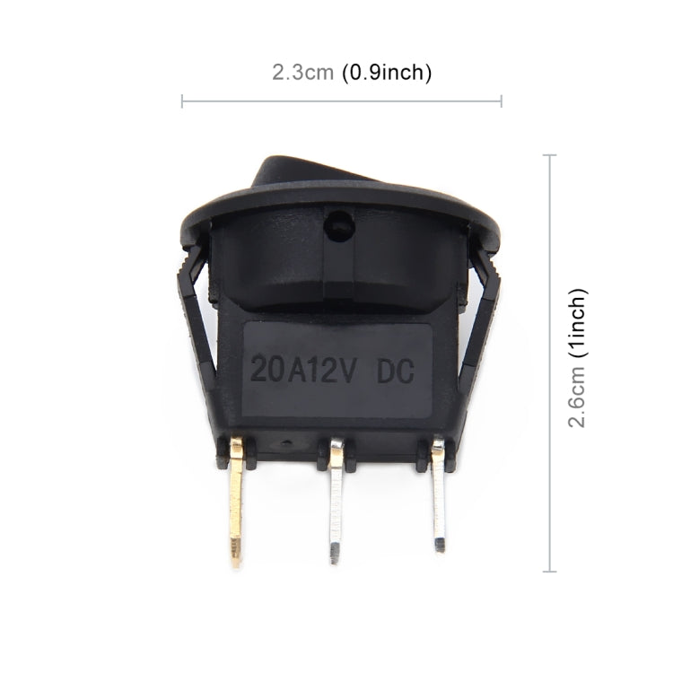 20 Amp 12 Volt Triple Plugs LED ON OFF Rocker Power Switch (Blue Light) - Car Switches by PMC TechLife | Online Shopping South Africa | PMC TechLife | Buy Now Pay Later Mobicred