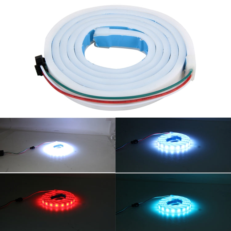 1.2m Car Auto Waterproof Universal Four Color Rear Flowing Light Tail Box Lights with Tail Light Controller, Ice Blue Light Driving Light, White Light Reversing Light, Red Light Brake Light, Yellow Light Turn Signal Light, LED Lamp Strip Tail Decoration - Brake Lights by PMC Jewellery | Online Shopping South Africa | PMC Jewellery | Buy Now Pay Later Mobicred