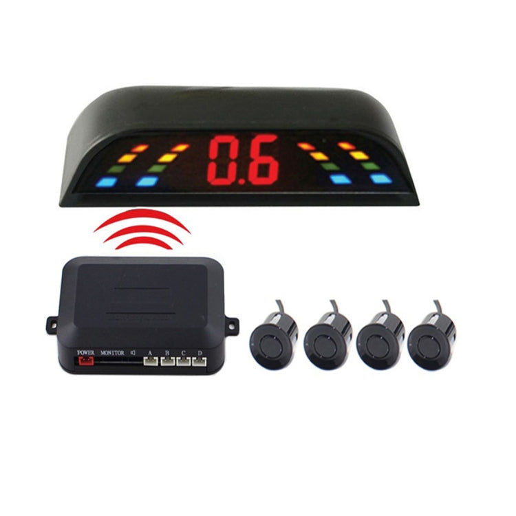 PZ-303-W Car Parking Reversing Buzzer and LED Monitor Parking Alarm Assistance System with 4 Rear Radar - Radar Detectors by PMC Jewellery | Online Shopping South Africa | PMC Jewellery | Buy Now Pay Later Mobicred