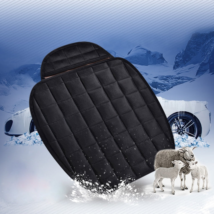 3 PCS / Set  Warm Car Seat Cover Cushion Five Seats Universal Two Front Row Seat Covers and One Back Row Seat Cover Car Non-slip Chair Pad Warm Car Mats No Back Plush Cushion(Black) - Seat Accessories by PMC Jewellery | Online Shopping South Africa | PMC Jewellery | Buy Now Pay Later Mobicred