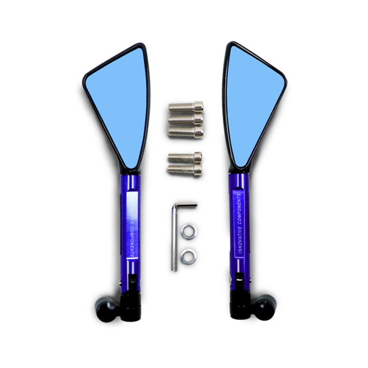2 PCS Motorcycle Parts CNC Technology Aluminum Alloy Rearview Mirror Side Mirror(Black) - Side Mirrors by PMC TechLife | Online Shopping South Africa | PMC TechLife | Buy Now Pay Later Mobicred