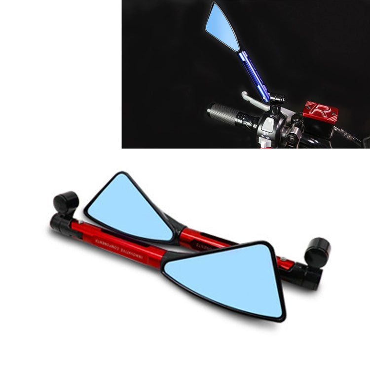 2 PCS Motorcycle Parts CNC Technology Aluminum Alloy Rearview Mirror Side Mirror(Red) - Side Mirrors by PMC Jewellery | Online Shopping South Africa | PMC Jewellery | Buy Now Pay Later Mobicred