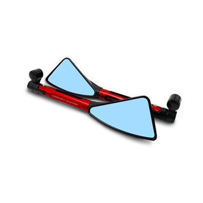 2 PCS Motorcycle Parts CNC Technology Aluminum Alloy Rearview Mirror Side Mirror(Red) - Side Mirrors by PMC Jewellery | Online Shopping South Africa | PMC Jewellery | Buy Now Pay Later Mobicred