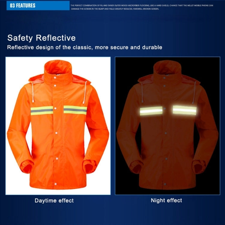 Adult Split Reflective Raincoats Rain Pants Cleaners Waterproof Clothes Labor Insurance Safety Sanitation Suits, Size: M - Reflective Safety Clothing by PMC Jewellery | Online Shopping South Africa | PMC Jewellery | Buy Now Pay Later Mobicred