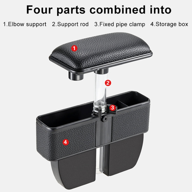 Universal Car Multi-functional Console Side Pocket Seat Gap Side Storage Box with Elbow Support Pad(Black) - Stowing Tidying by PMC Jewellery | Online Shopping South Africa | PMC Jewellery | Buy Now Pay Later Mobicred