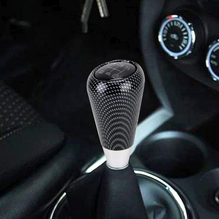 Universal Vehicle Modified Resin Shifter Manual 6-Speed Gear Shift Knob, Size: 8.2*5.5cm (Black White) - Shift Knob by PMC Jewellery | Online Shopping South Africa | PMC Jewellery | Buy Now Pay Later Mobicred