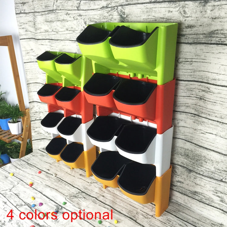 PP Planter Flower Pot Wall Hanging Garden Hanging Stackable Garden Supplies(Green) - Flower Pots & Planters by PMc TechLife | Online Shopping South Africa | PMc TechLife | Buy Now Pay Later Mobicred