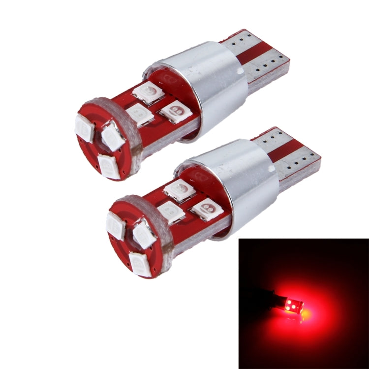 2 PCS T10 2.5W 9 SMD-3030 LED Car Clearance Lights Lamp, DC 12V(Red Light) - Clearance Lights by PMC Jewellery | Online Shopping South Africa | PMC Jewellery | Buy Now Pay Later Mobicred