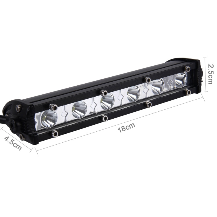 DC 10-30V 18W 2300LM 6500K Waterproof Vehicle Car Boat Marine External Work Lights Emergency Lights 30 Degrees Adjustable Spot Light LED Car Bulbs with 6 Intense LED Lights(White Light) - Work Lights by PMC Jewellery | Online Shopping South Africa | PMC Jewellery | Buy Now Pay Later Mobicred