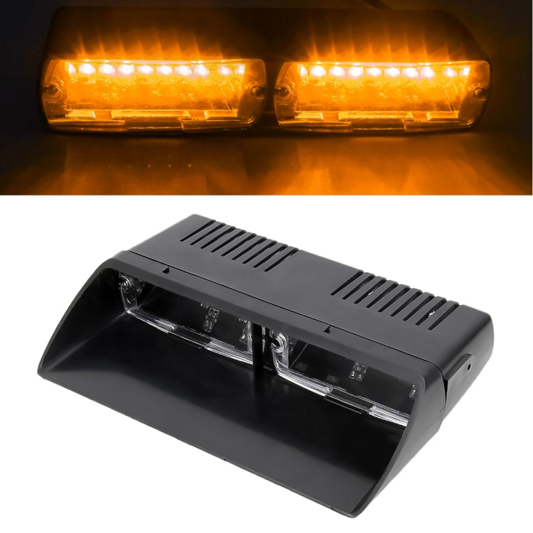 DC 12V 4.2W 16LEDs Crystal Lamp Beads Car Windshield Warning Lamp 18 Flash Patterns(Adjustable) - Warning Lights by PMC TechLife | Online Shopping South Africa | PMC TechLife | Buy Now Pay Later Mobicred