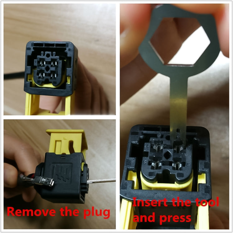 3 PCS Auto Car Rubberized Plug Circuit Board Wire Harness Terminal Extraction Pick Connector Crimp Pin Back Needle Remove Tool (Black) - Booster Cable & Clip by PMC TechLife | Online Shopping South Africa | PMC TechLife | Buy Now Pay Later Mobicred