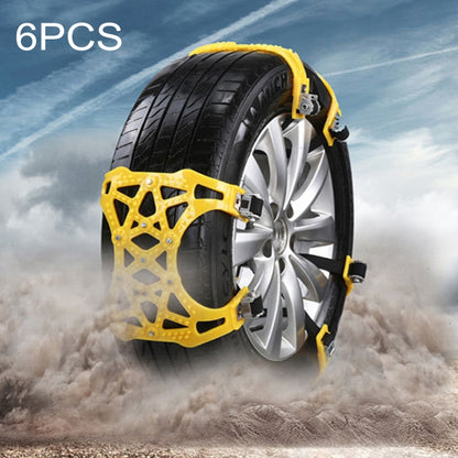 6 PCS Car Snow Tire Anti-skid Chains Winter Car Snow Tire Chains Wheel Chains Anti-skid Belt Thickened Anti-slip Chains with Effortless Wheel - Car Road Trouble Clearer by PMC Jewellery | Online Shopping South Africa | PMC Jewellery | Buy Now Pay Later Mobicred